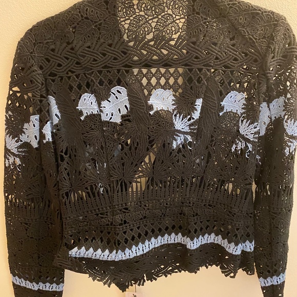 Yigal Azrouel Asymatrical Lace Jacket - NEW - Picture 2 of 8